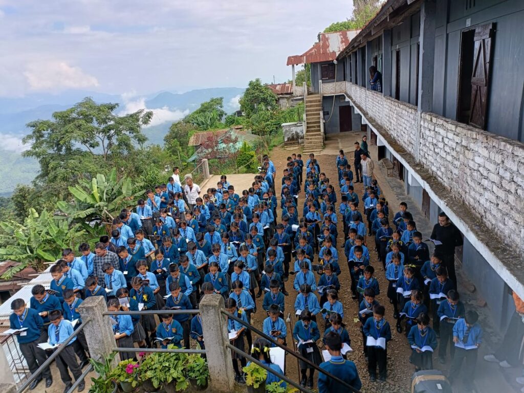 mission school Pughoboto assembly